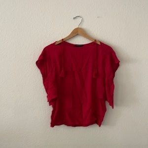 Red flowy top from Banana Republic size small